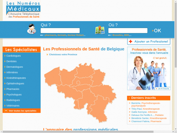 les-numeros-medicaux.be